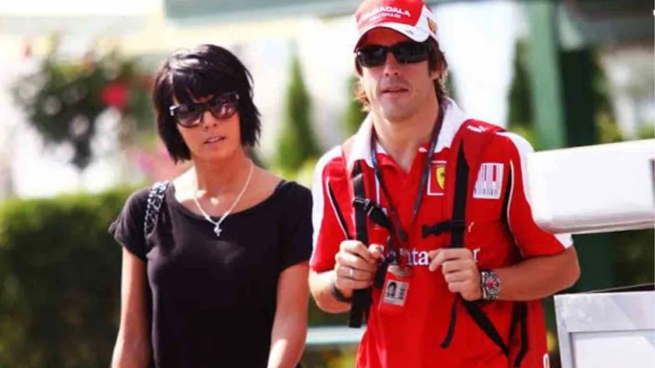 Fernando Alonso and Raquel de Rosario