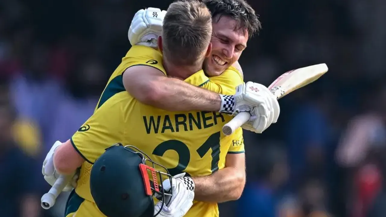 David Warner and Mitchell Marsh 