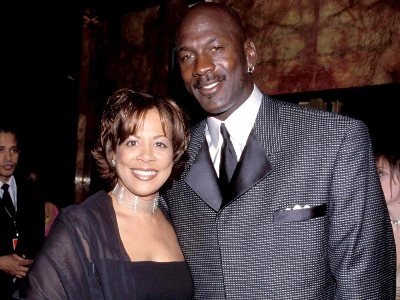 Michael Jordan and Juanita Vanoy