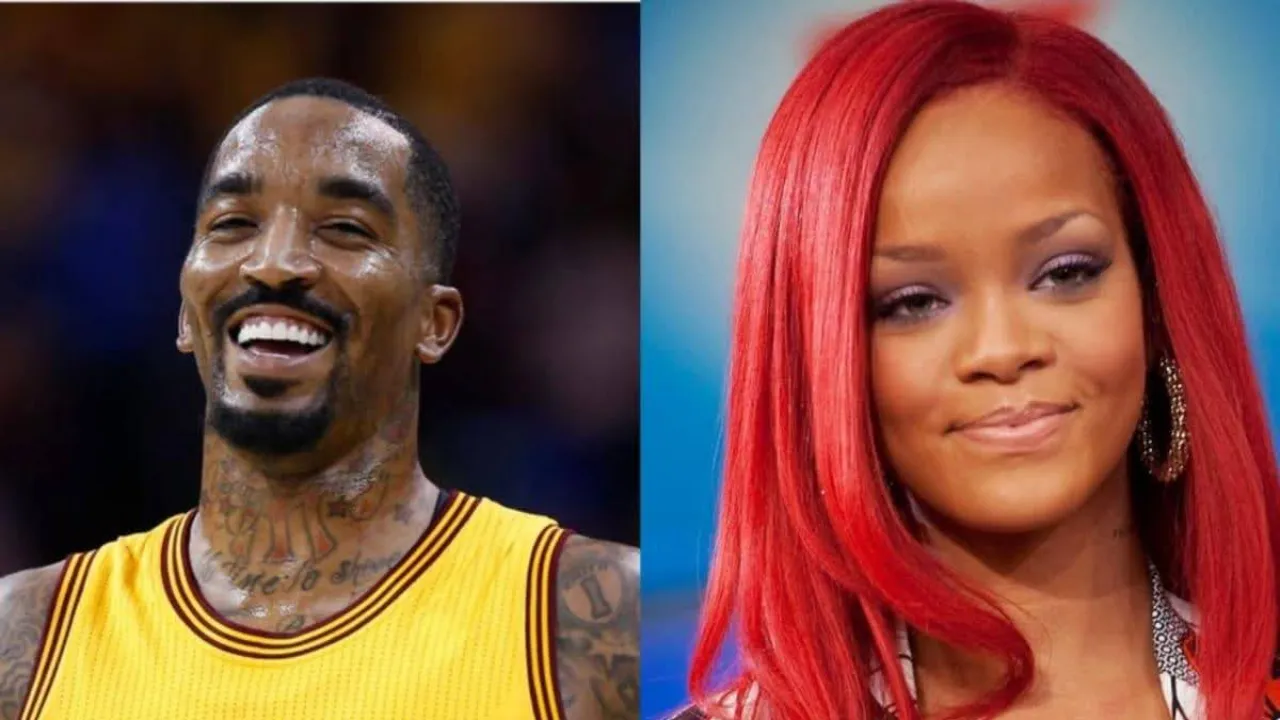 Rihanna and J.R. Smith 