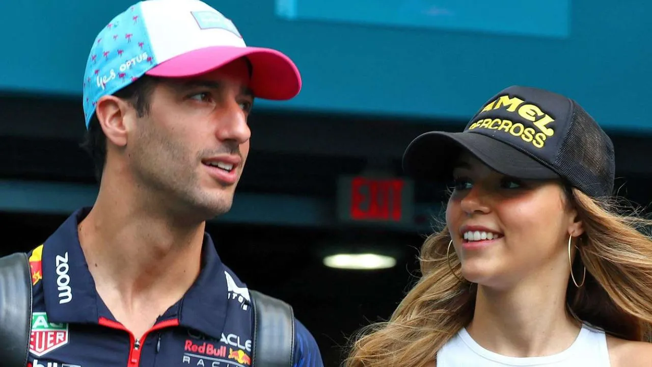 Daniel Ricciardo and Heidi Berger