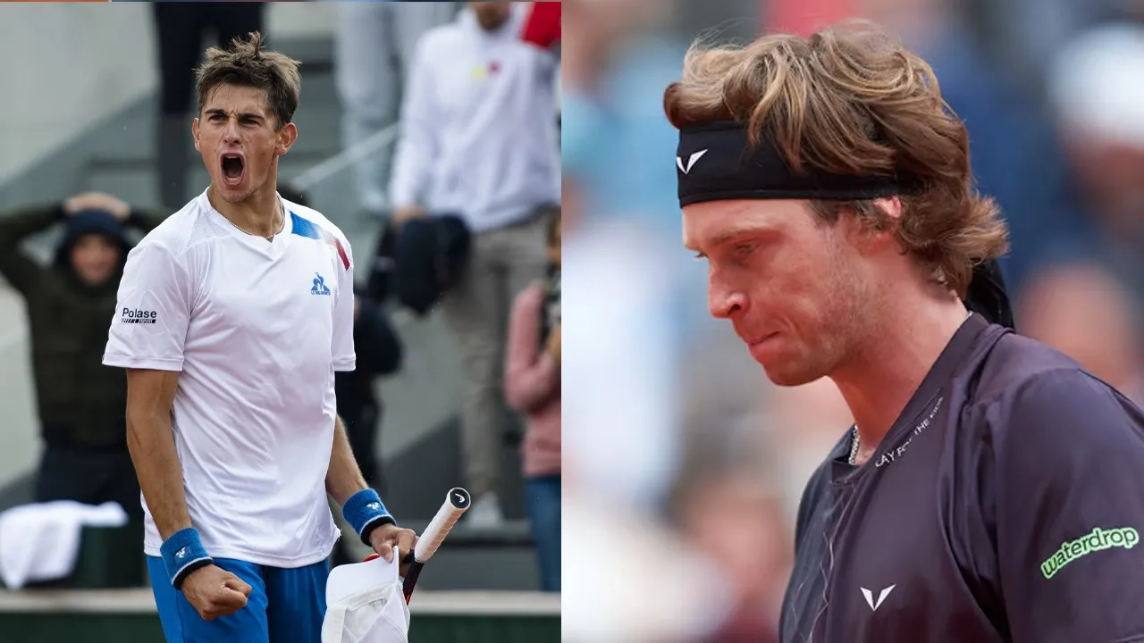 Matteo Arnaldi vs. Andrey Rublev (Source - X)