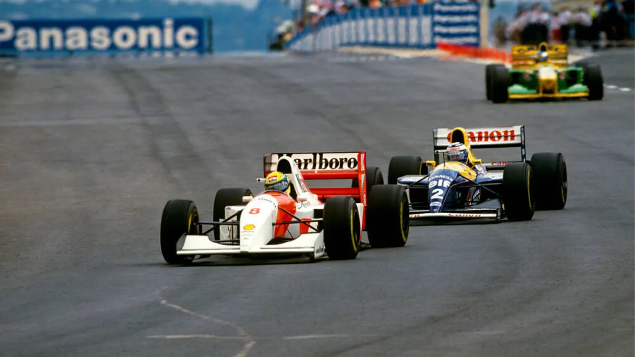 Ayrton Senna and Alain Prost