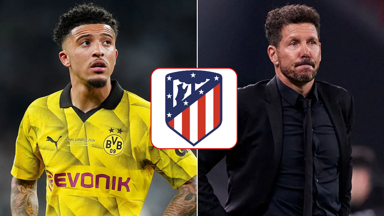 Jadon Sancho and Diego Simeone 