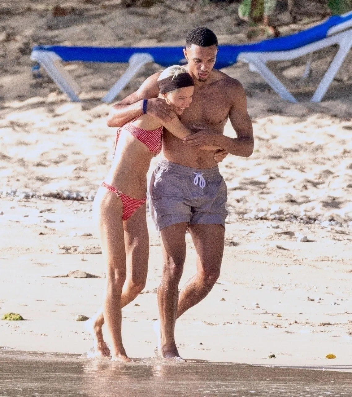 Trent Alexander-Arnold is on holiday in Barbados with girlfriend Iris Law