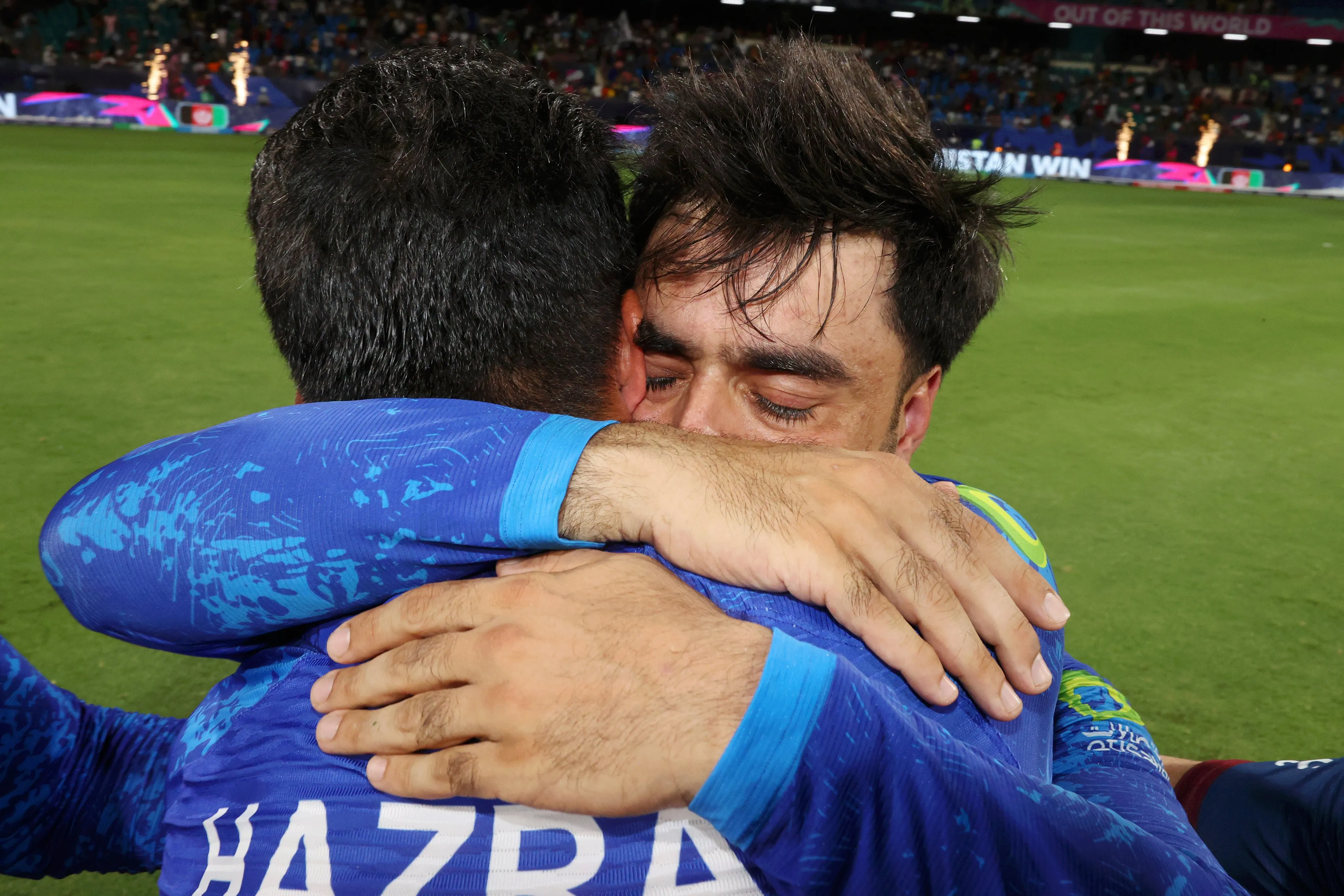 Afghanistan Players and Fans Emotional 