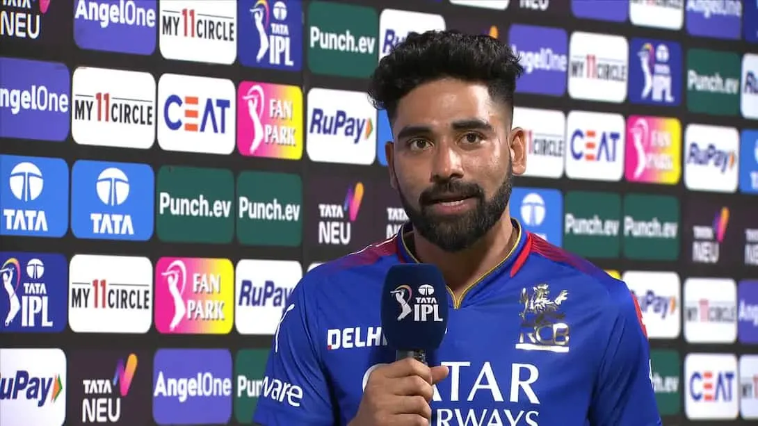 RCB vs GT - Post-Match Interview - Mohammed Siraj