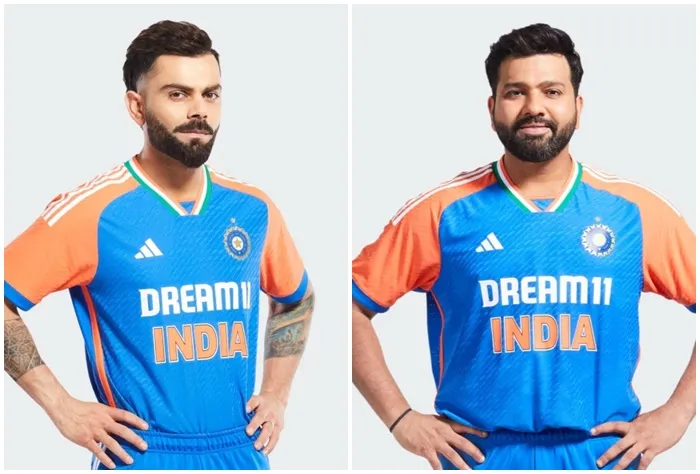 Rohit Sharma, Virat Kohli WEARING Indias New T20 World Cup 2024 Jersey;  PICS go VIRAL