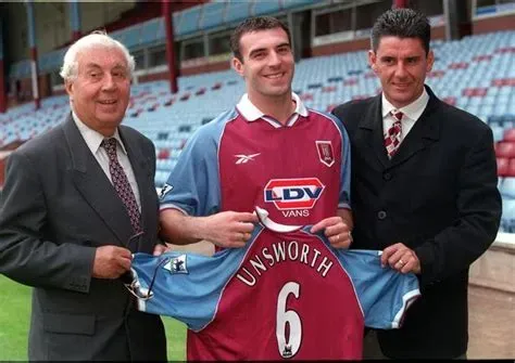 David Unsworth signing for Aston Villa