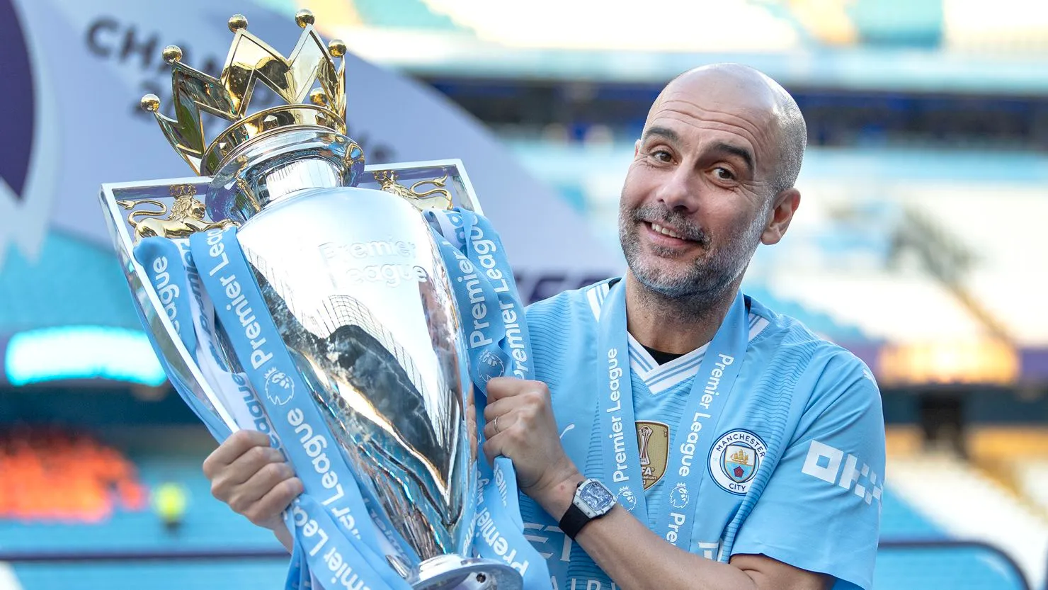 Pep Guardiola has won 12 league titles in his managerial career until now