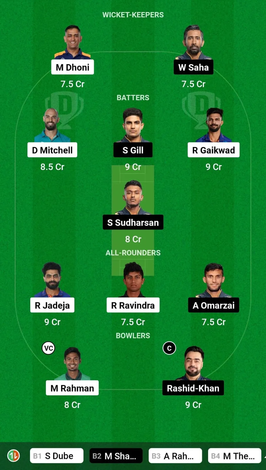 CSK vs GT: Fantasy XI Prediction