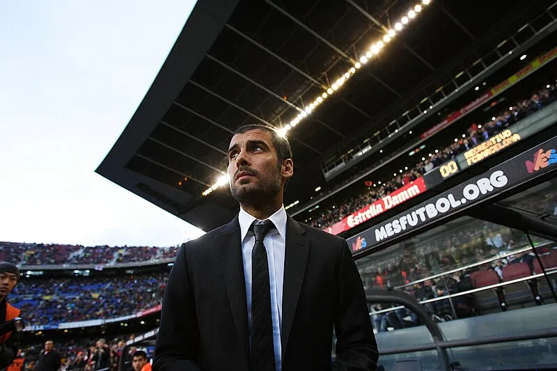 Pep Guardiola won the La Liga title in his first season as a manager of Barcelona