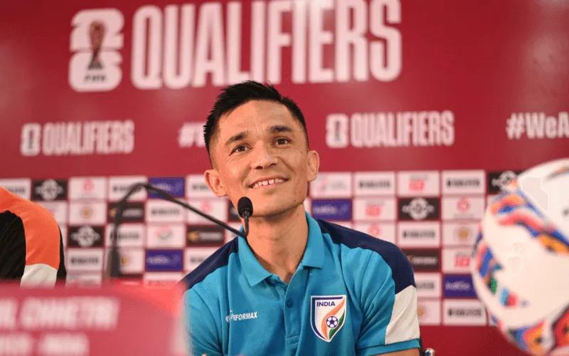 Sunil Chhetri in the pre-match press conference