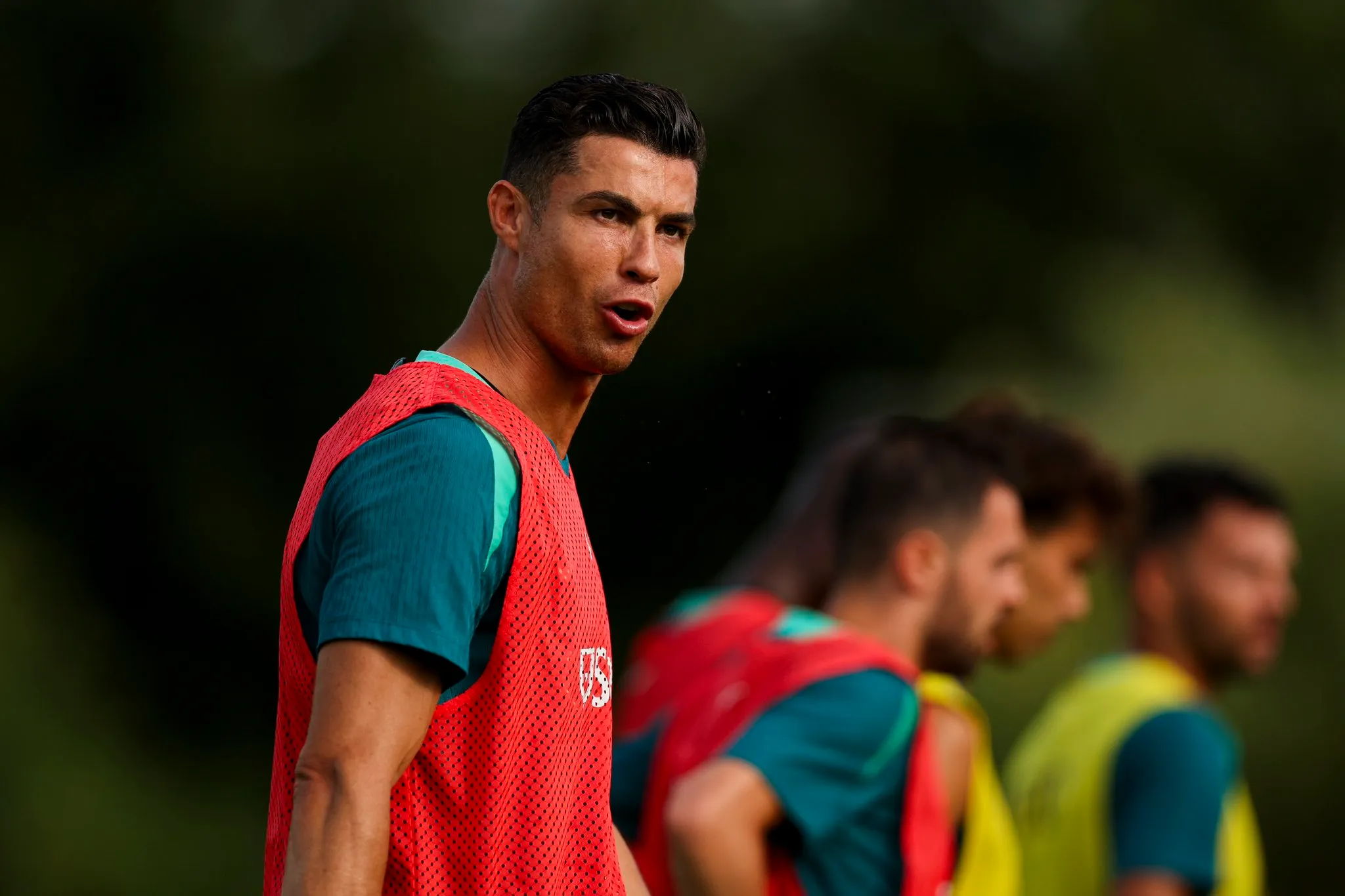 Cristiano Ronaldo in practice ahead of the big game on Saturday