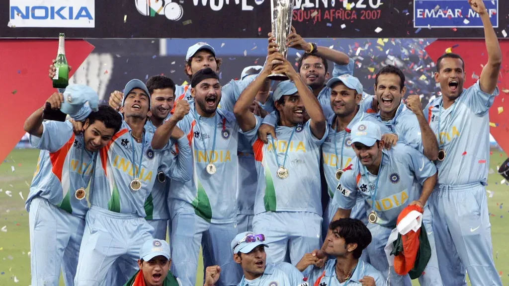 India after winning the 2007 T20 Cricket World Cup