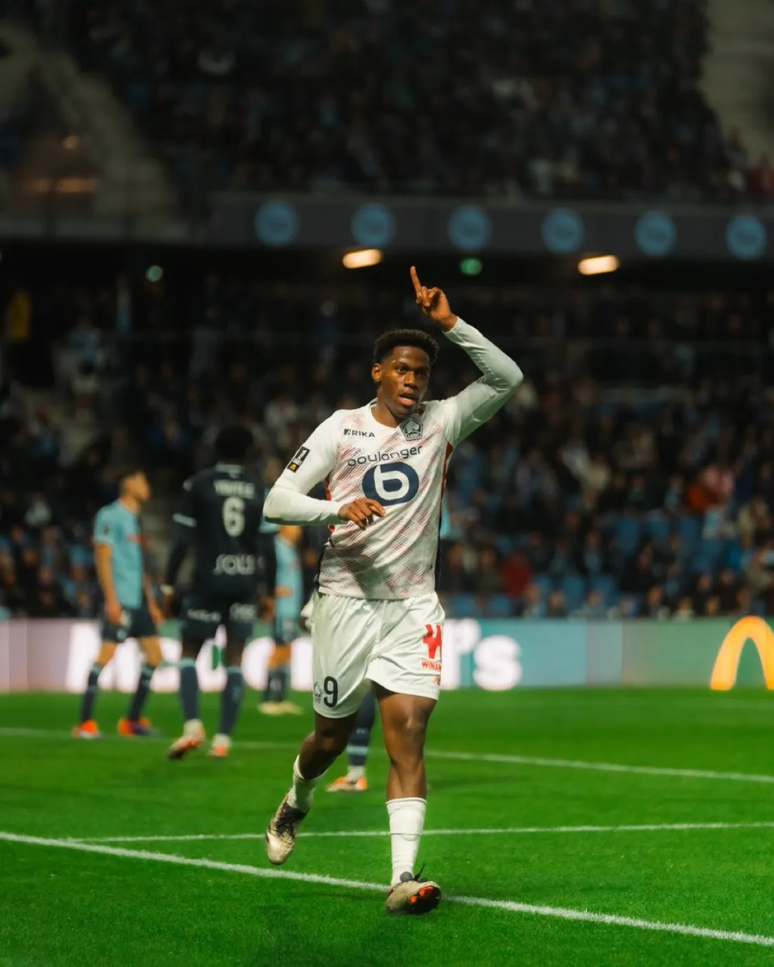 Jonathan david celebrates a goal