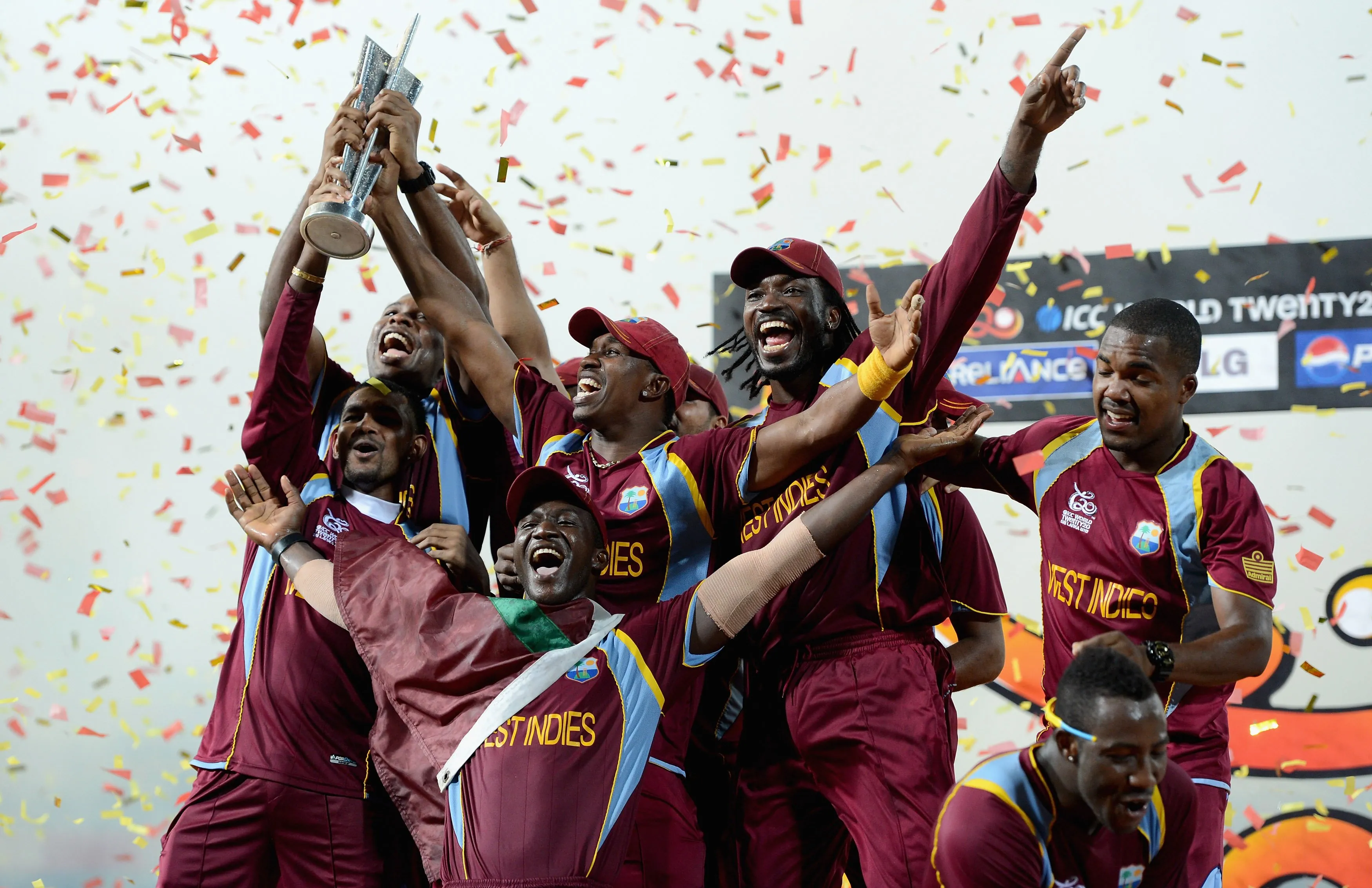 West Indies won their first title in the 2012 edition of the T20 Cricket World Cup