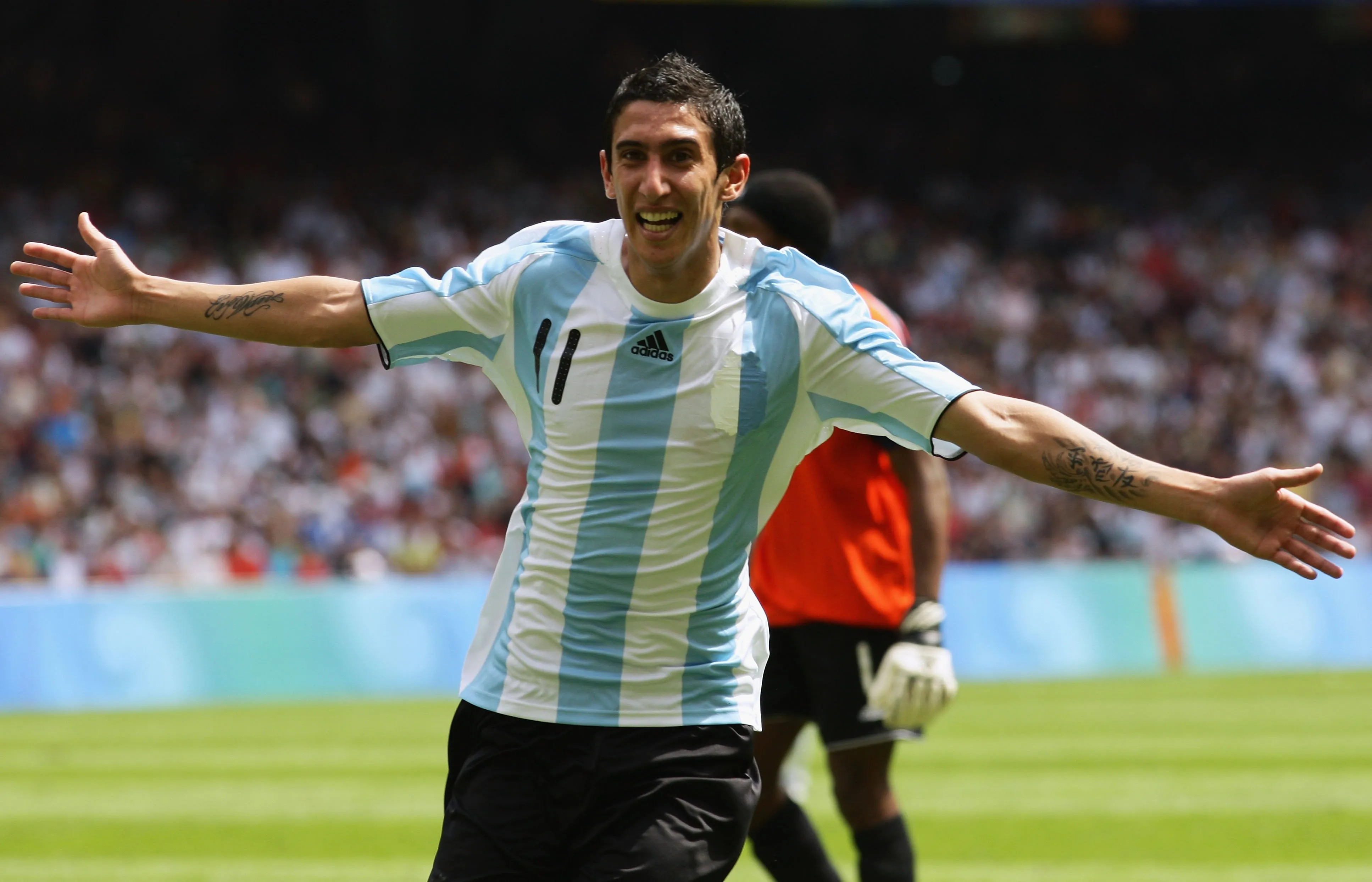 Angel Di Maria scored the winner in the 2008 Olympics