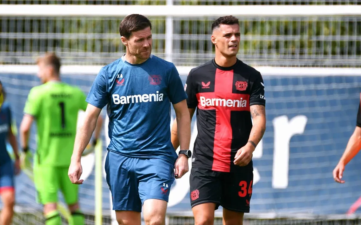 Xhaka and Alonso Image Courtesy Koha net - sportzpoint.com