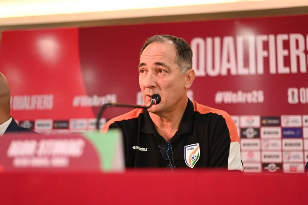 Igor Stimac in the pre-match press conference