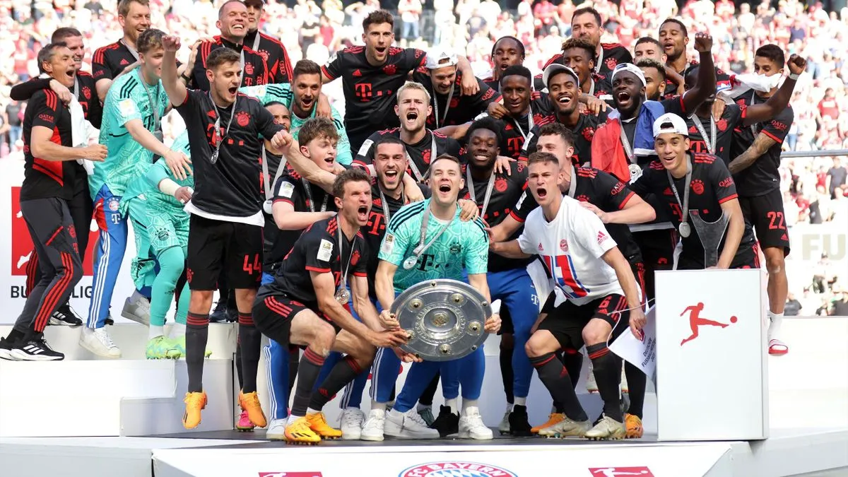 Bayern Munich have won 32 Bundesliga titles