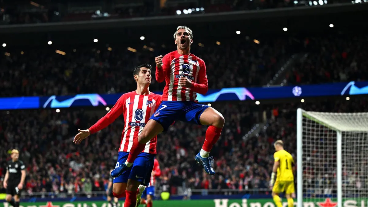 Antoine Griezmann scored six goals for Atletico this season in the Champions League