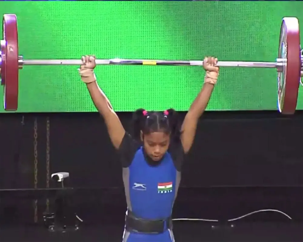 Preetismita Bhoi wins gold medal in IWF World Youth Championships with clean and jerk world record