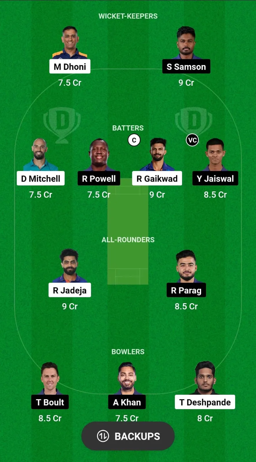 CSK vs RR IPL 2024 Fantasy Team Prediction