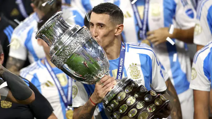 Di Maria with the Copa America 2024 title