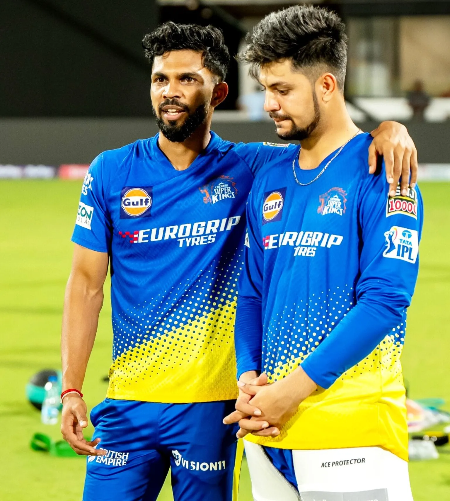 CSK vs GT: Gaikwad and Rizvi in training