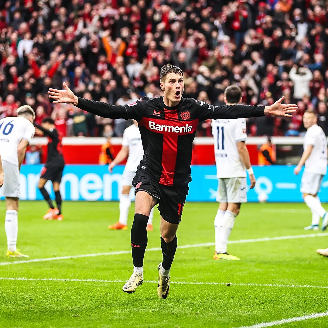 Patrik Schick scores a late winner for Bayer Leverkusen in the Bundesliga against Hoffenheim 