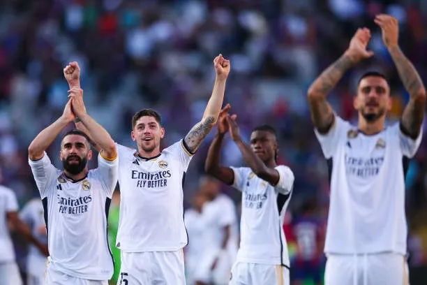 Real Madrid players greeting their supporters  Image - Getty