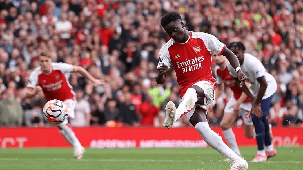 Arsenal vs Tottenham Hotspur: Saka scored from the spot | Sportz Point