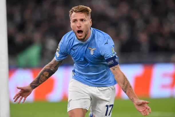 Ciro Immobile celebrates after scoring the goal against Celtic  Getty Images