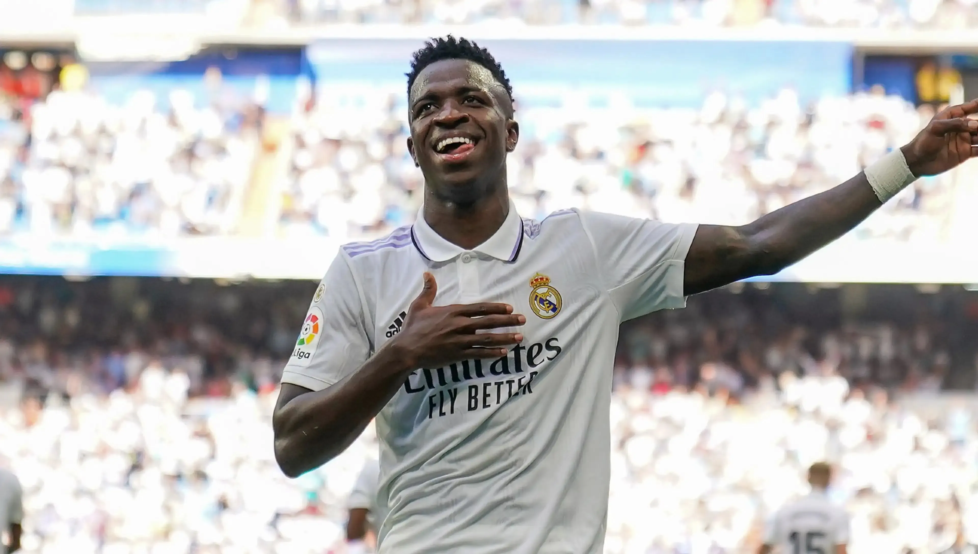 Vinicius Junior is one of the most valuable football players in the world with a market value of 150 Million Euros.  Image | LaLiga