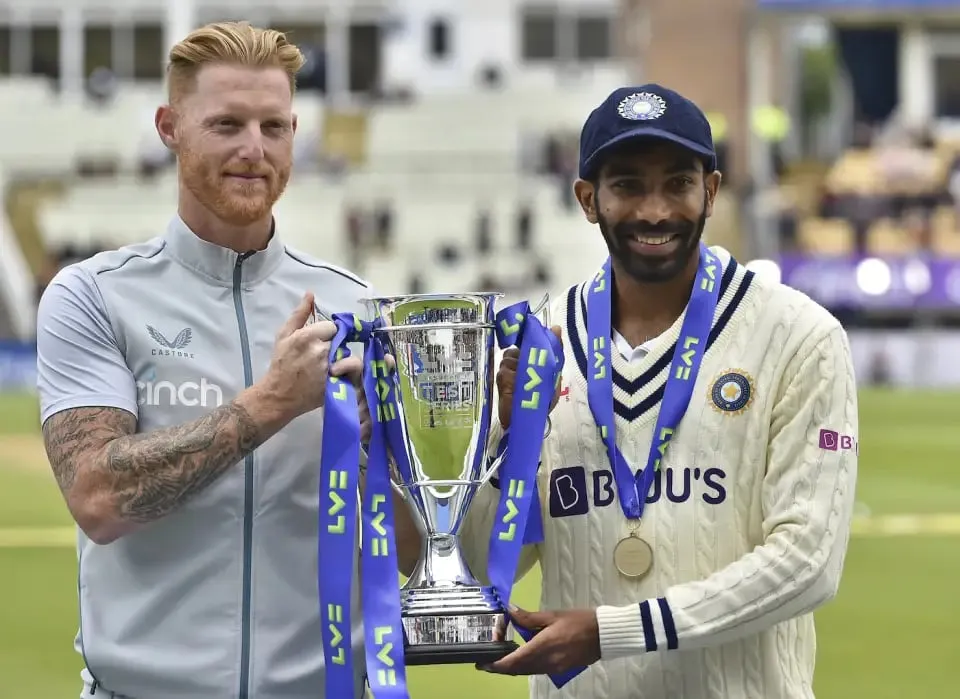 WTC Final 2023: Ben Stokes and Jasprit Bumrah shared the series trophy 2-2 | Sportz Point