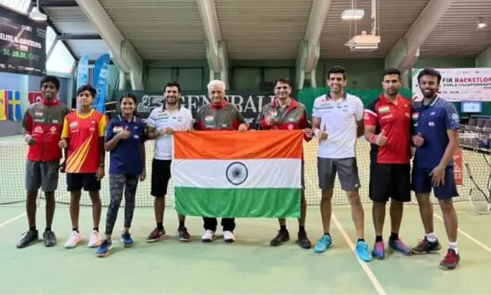 All India Racketlon Championships: Siddharth Nandal and Vikramaditya Chaufla finished on the podium to claim gold and silver respectively | Sportz Point