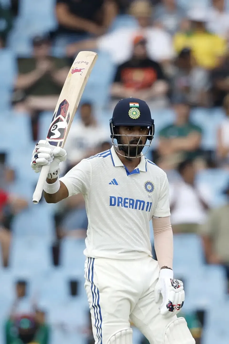 KL Rahul had to dig deep to bring up his half-century during the South Africa vs India 1st Test match  Image - AFP/Getty