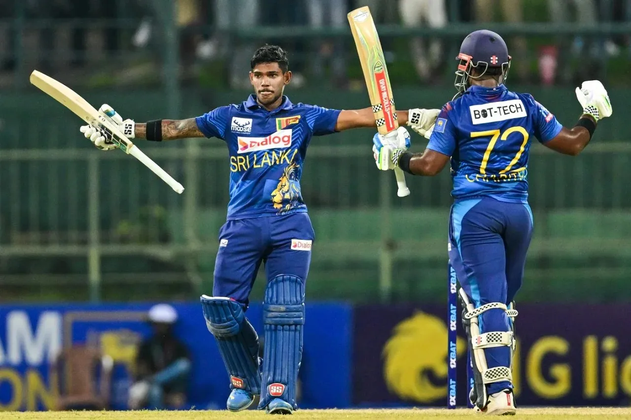 Pathum Nissanka became the first Sri Lankan player to score an ODI double century.  Image | AFP/Getty Images