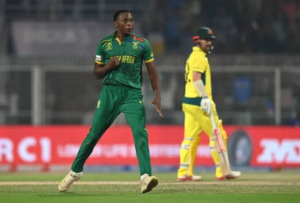 Rabada gets the wicket of Marsh   Getty Images