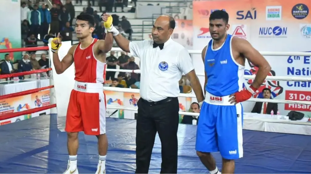 Men's National Boxing Championships 2022: Shiva Thapa made his place in the final after defeating Manish Kaushik | Sportz Point