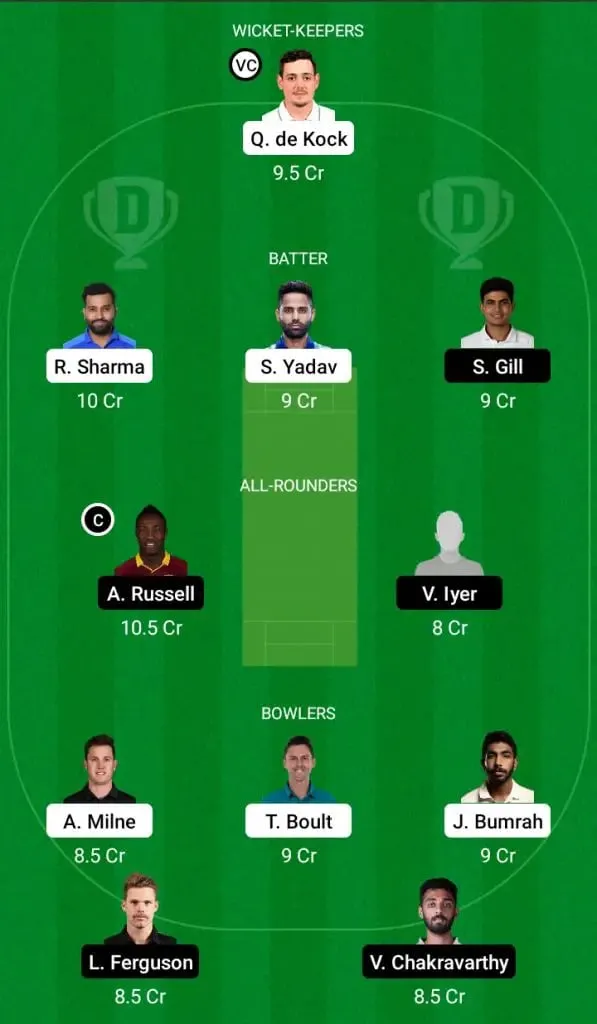 MI vs KKR Dream 11 Fantasy team | MI vs KKR | SportzPoint.com