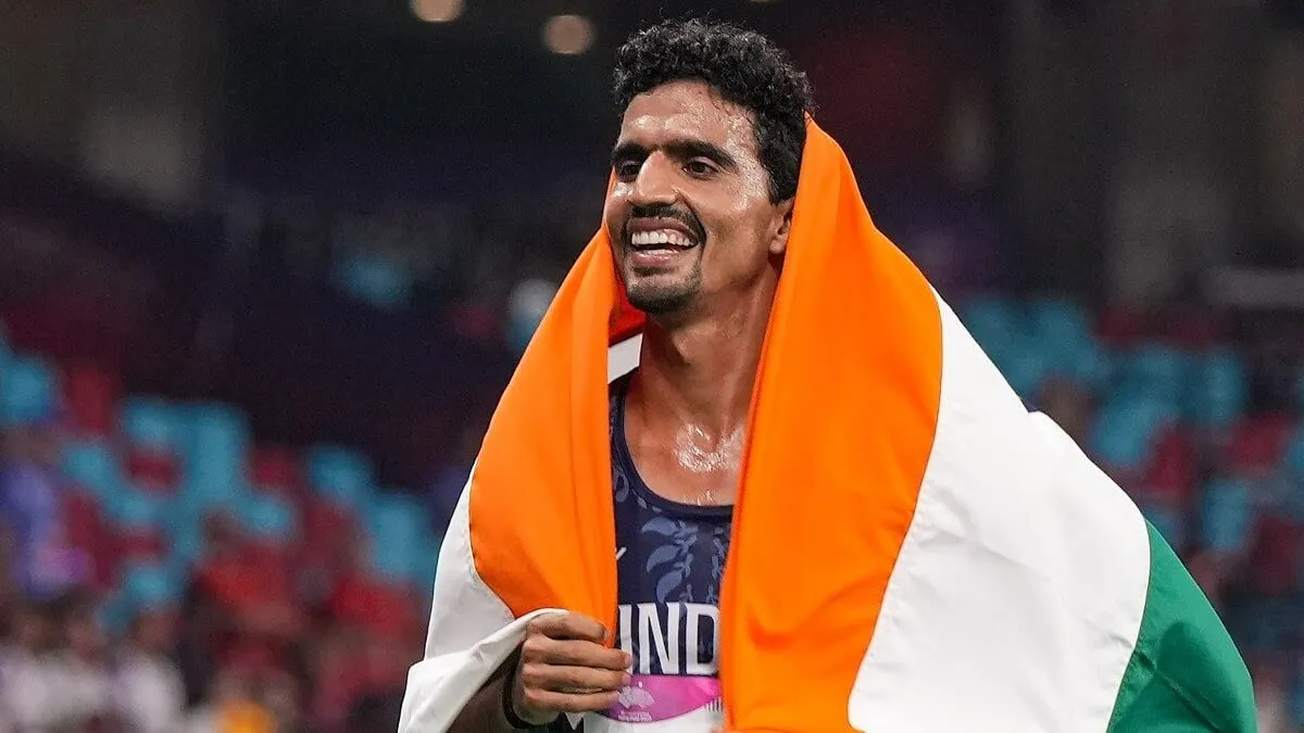 Gulveer Singh broke the men's 10,000m national record.  Image- LatestLY