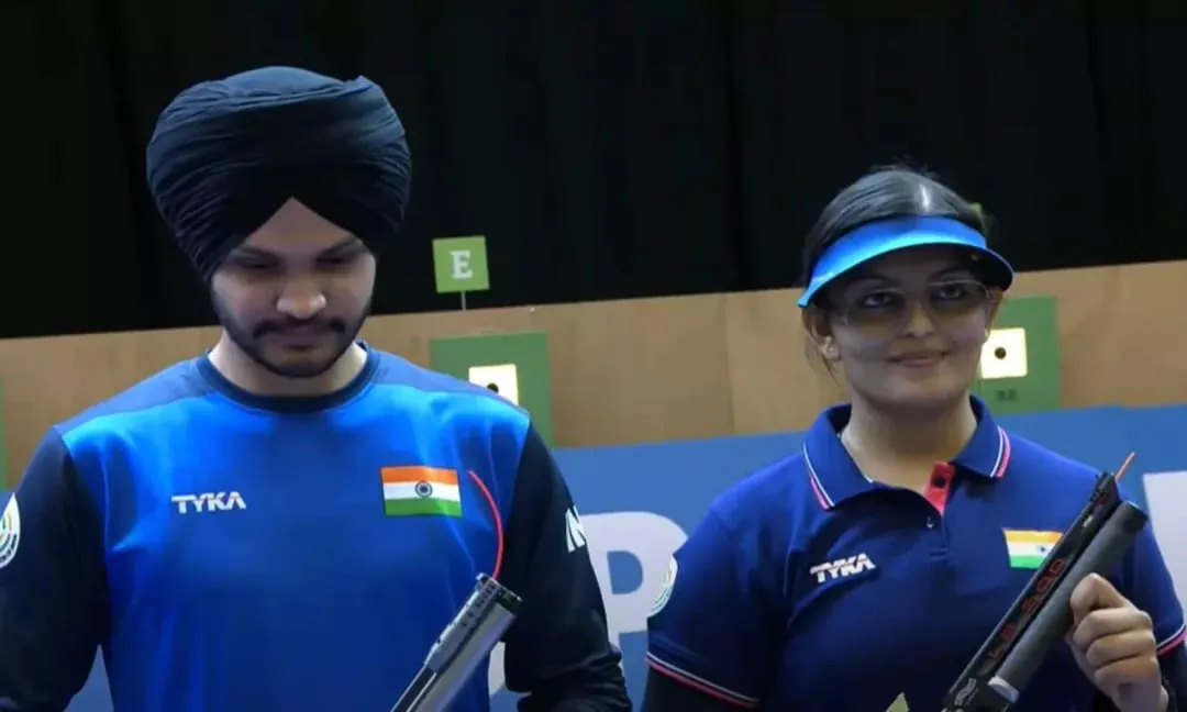 ISSF Shooting World Cup: Shooters Divya TS and Sarabjot Singh won gold medal in the mixed team event | Sportz Point