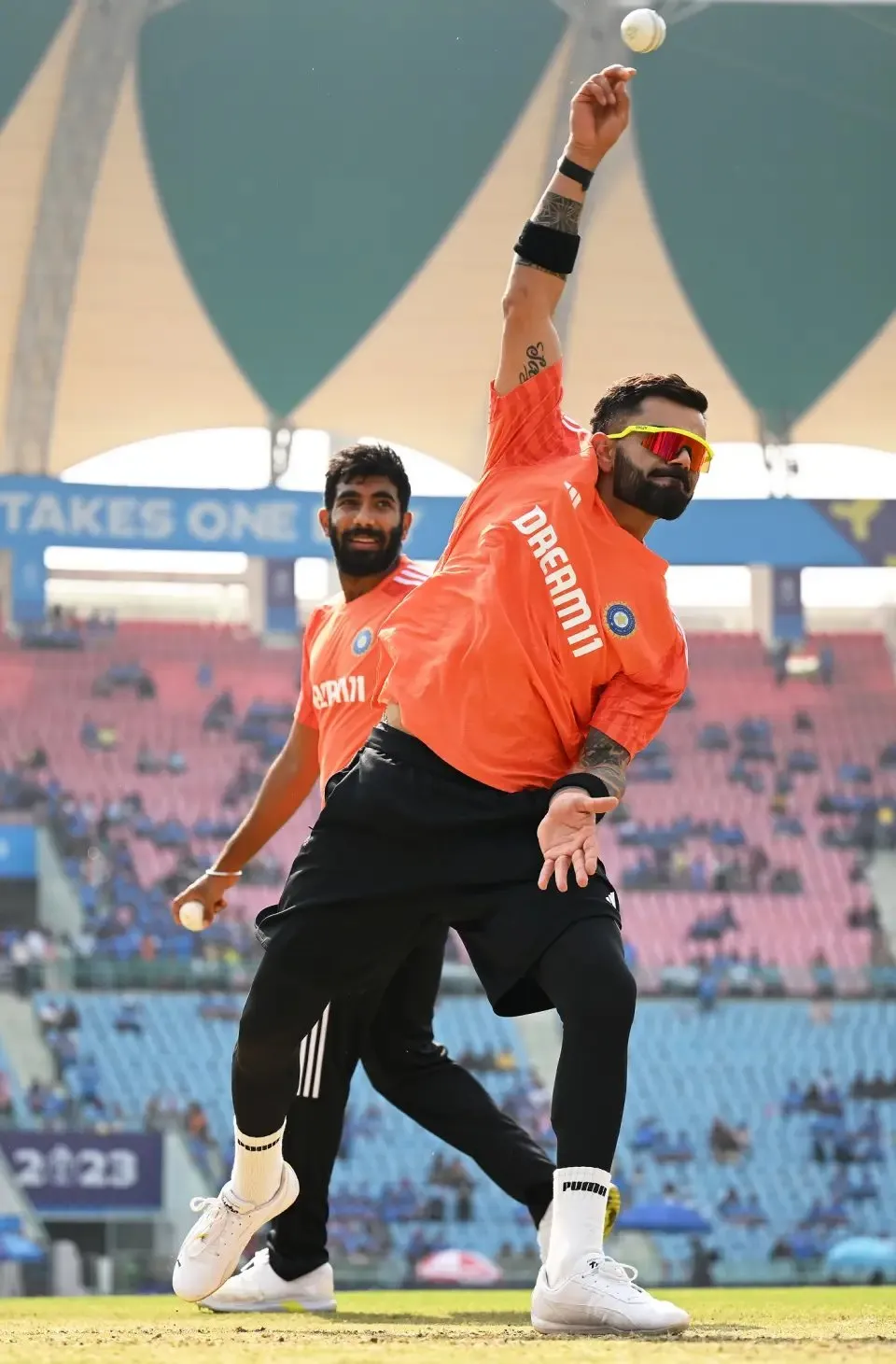 Bowling practice  Image - ICC via Getty