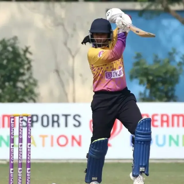 Mita Paul in action in the Byju's Bengal Women's T20 Blast | Women's Cricket | Bengal Cricket | Sportz Point