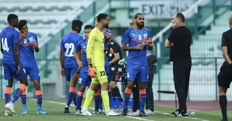 India in action against Belarus. | Sportz Point. 