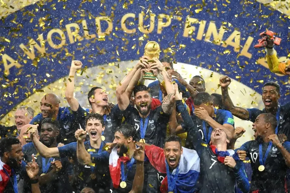 France celebrates after winning the 2018 FIFA World Cup | Sportz Point