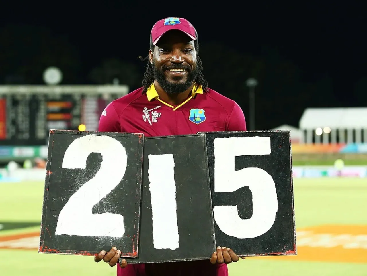 Chris Gayle scored the fourth highest ODI score by any male cricketer against Zimbabwe during ICC World Cup 2015.  Image | ICC