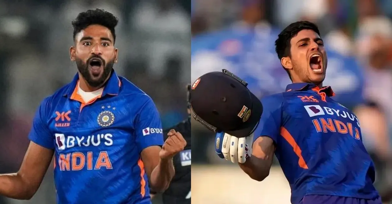 Shubman Gill and Mohammed Siraj became No.1 ODI batter and bowler in the world. Image- Cricket Times  